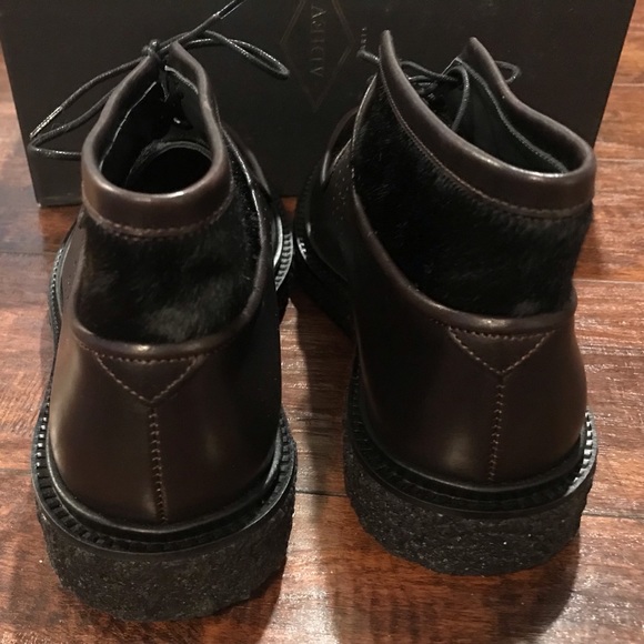 ADIEV Paris Boots Leather brown with black calf hair New EU39 UK6 US9 - Picture 8 of 9